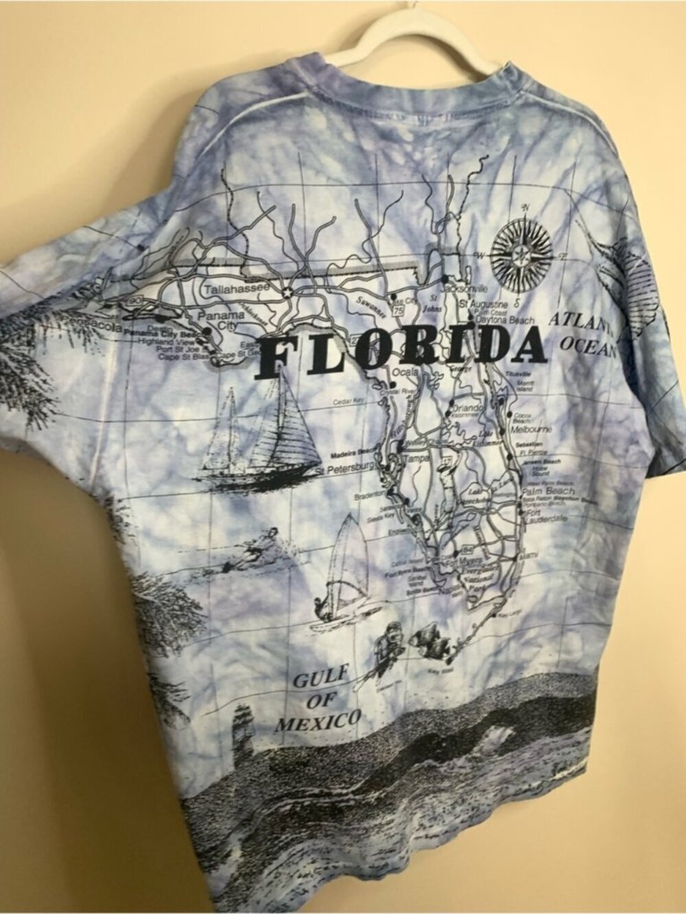 Vintage Florida Map T-Shirt XXL - Picture 4 of 15